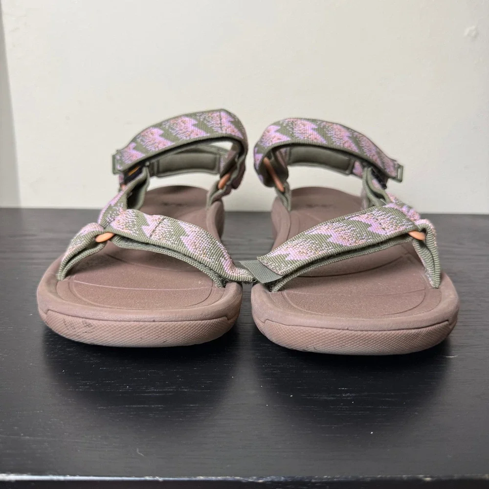 Teva Hurricane XLT2 Sandals Sage Green Pink Geometric Sport Hiking Womens 8
